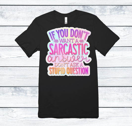Sarcastic Answer