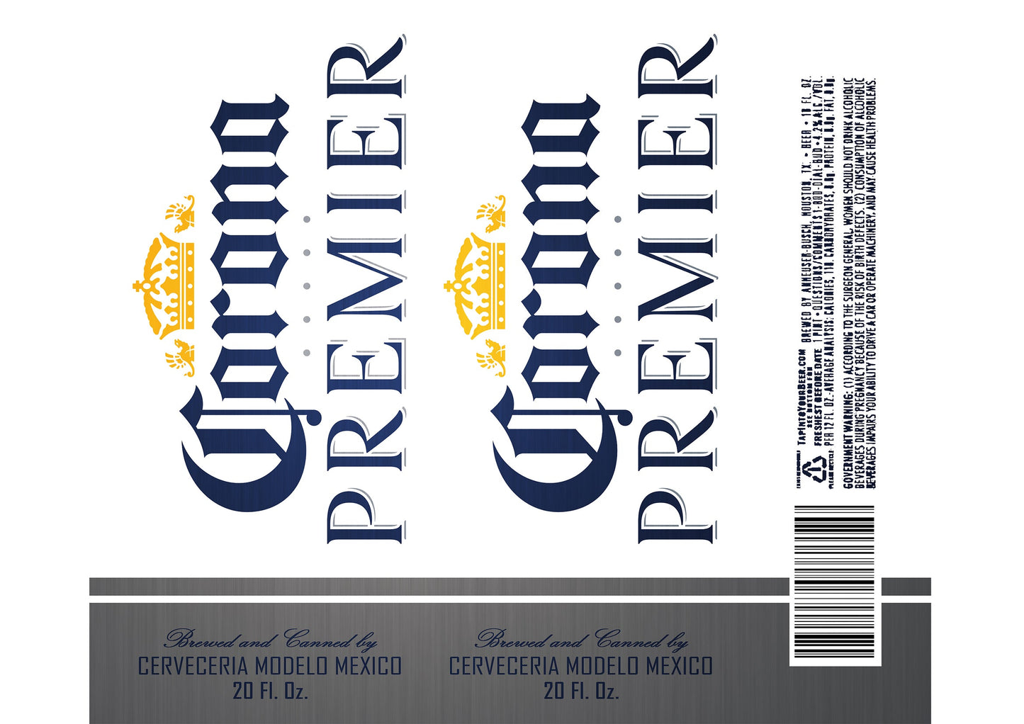 Tumbler 20oz/590ml - Corona Beer