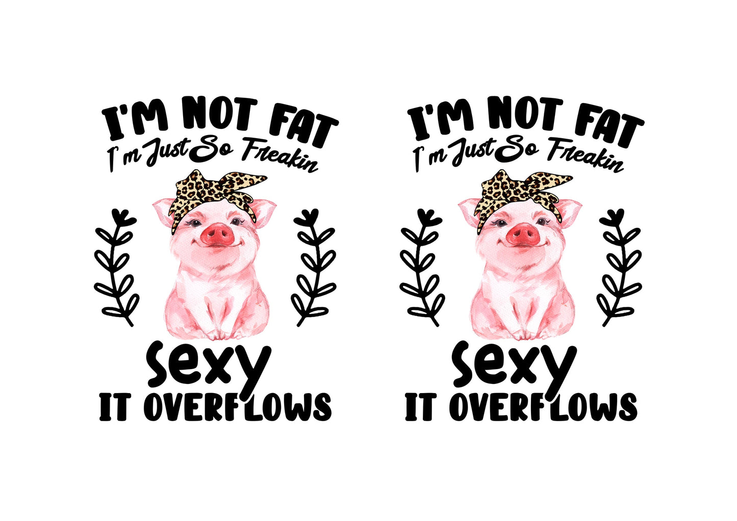 Tumbler 20oz/590ml - I'm not a Fat Piggie