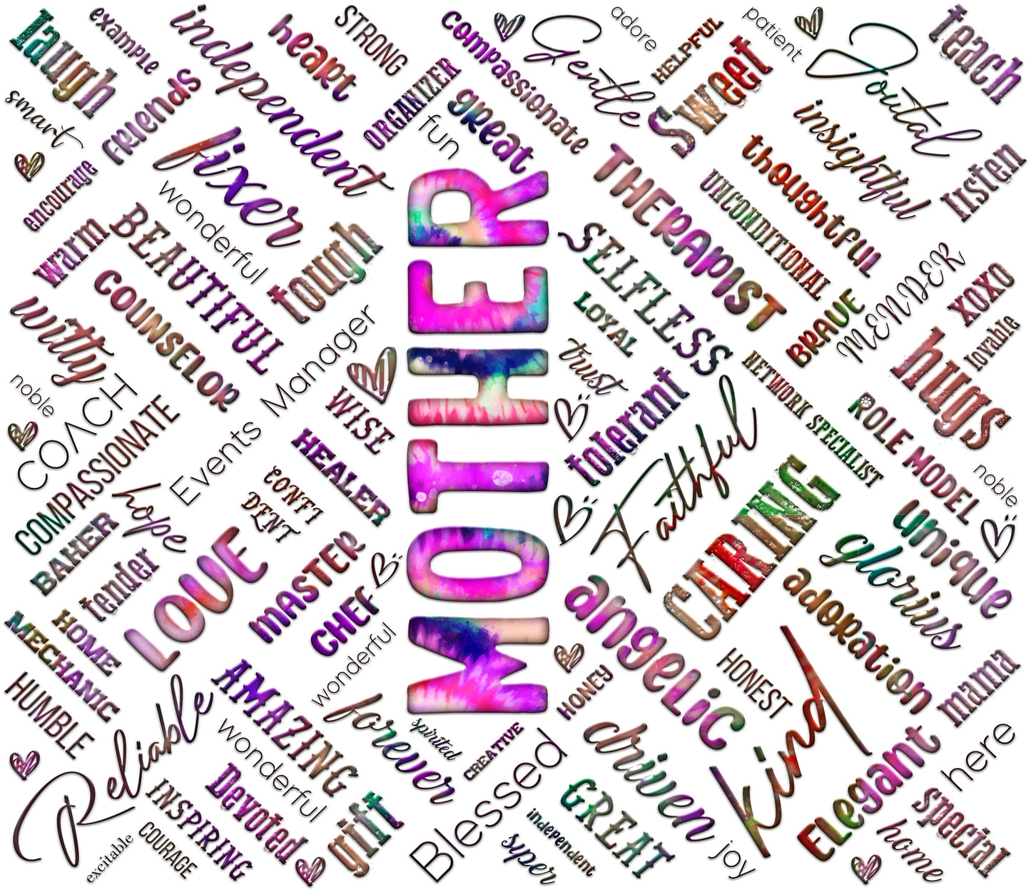 Tumbler 20oz/590ml - Mother collage
