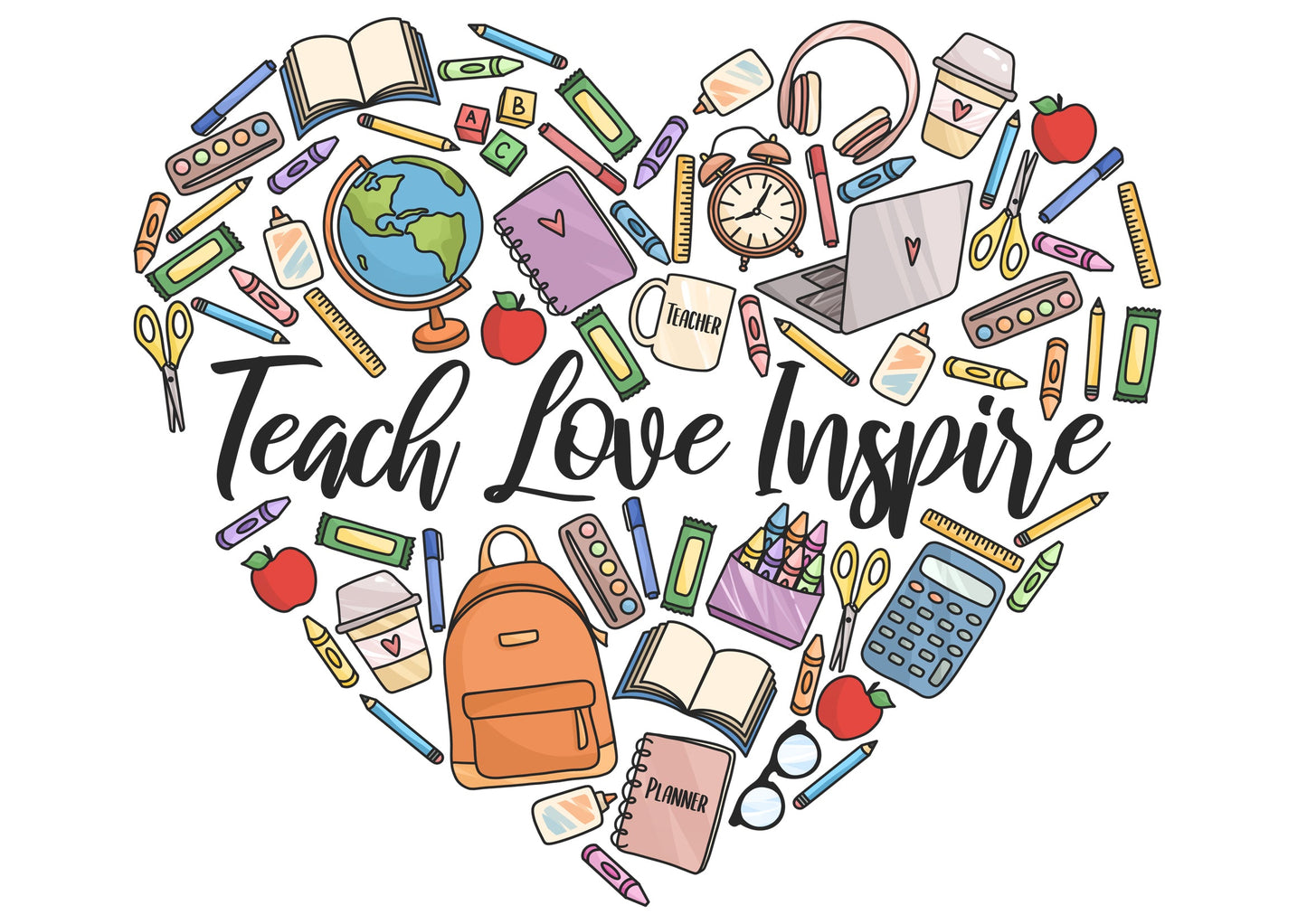 Tumbler 20oz/590ml - Teacher Heart