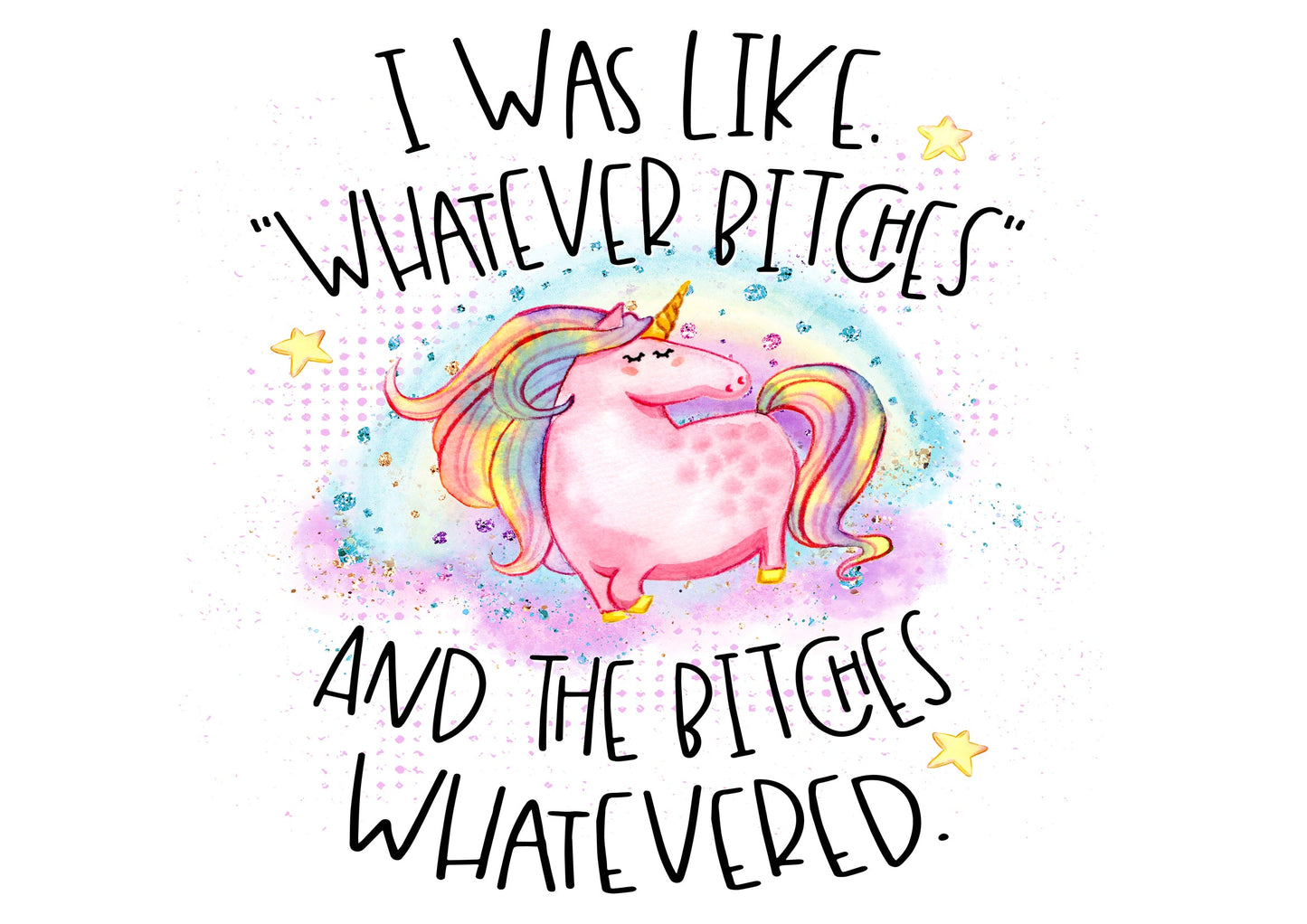 Tumbler 20oz/590ml - Whatever bitches Unicorn